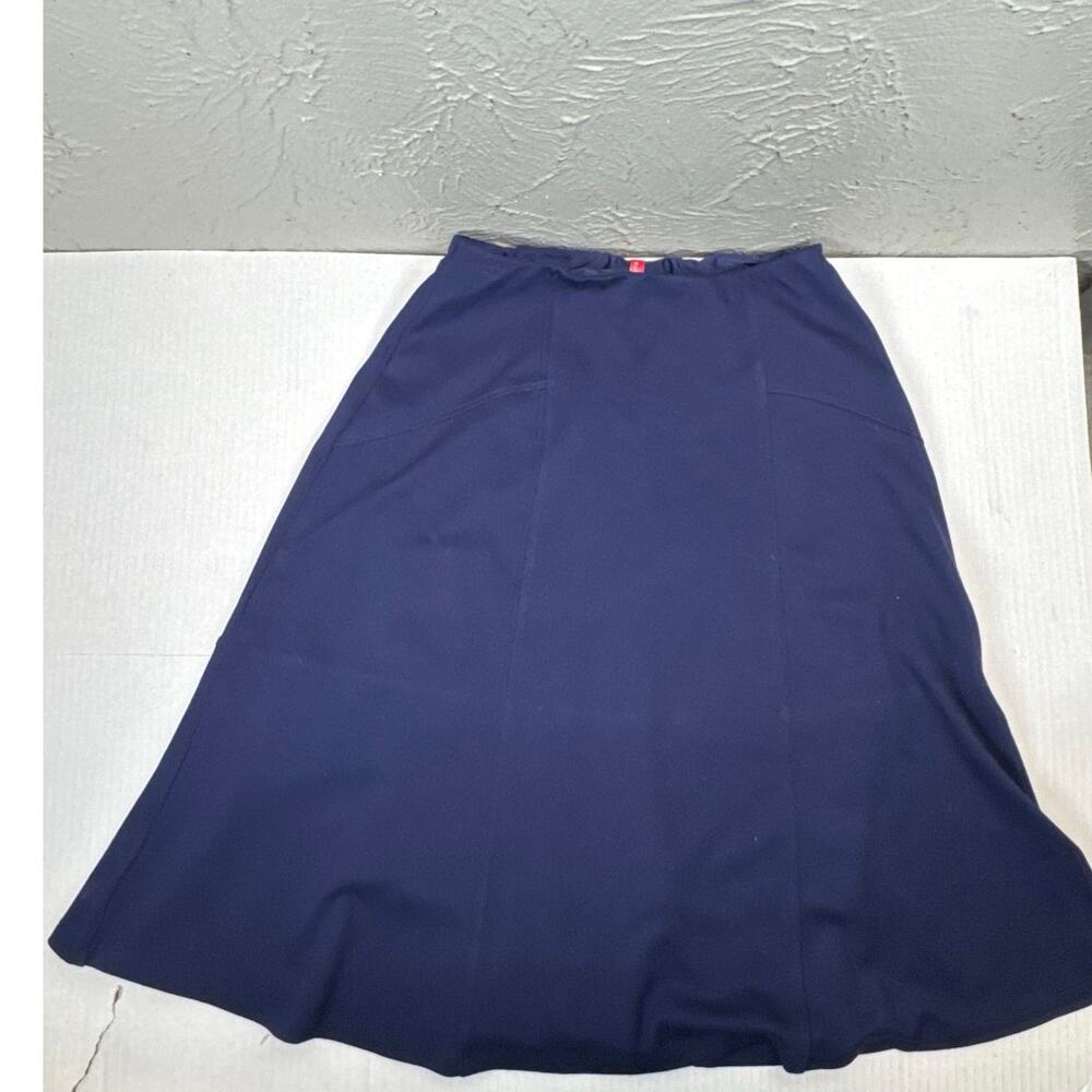 Ruby Ribbon Womens Sapphire Blue‎ Lined Flounce Skirt Intomi #1469 Size Small